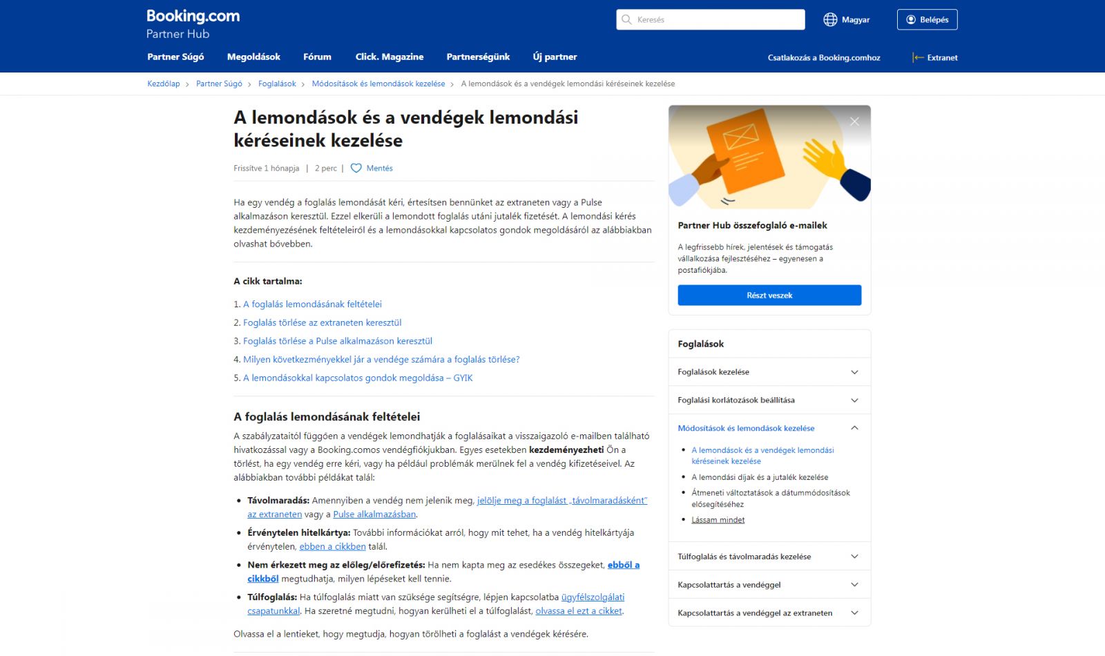 Booking.com lemondás