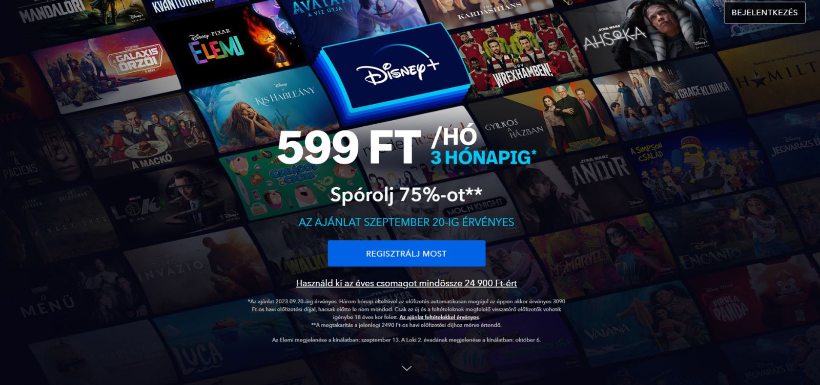 Disney+ lemondás